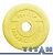 диск обрезиненный titan 51 мм 1,25 кг. желтый 