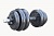 гантель разборная titan 19 кг (гриф 40 см + диски 2х5 кг, 2х2.5 кг, 2х1.25 кг)
